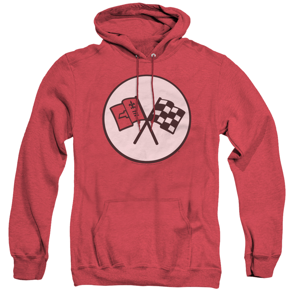 Chevrolet 2Nd Gen Vette Logo - Heather Pullover Hoodie Heather Pullover Hoodie Chevrolet   