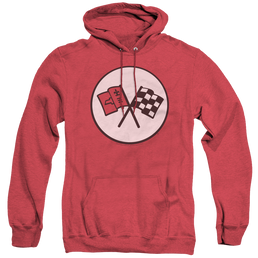 Chevrolet 2Nd Gen Vette Logo - Heather Pullover Hoodie Heather Pullover Hoodie Chevrolet   