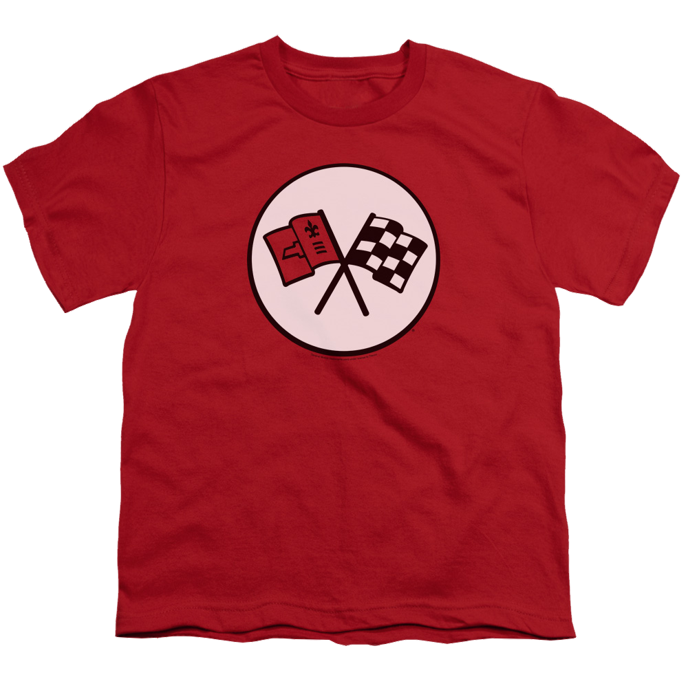 Chevrolet 2nd Gen Vette Logo - Youth T-Shirt (Ages 8-12) Youth T-Shirt (Ages 8-12) Chevrolet   