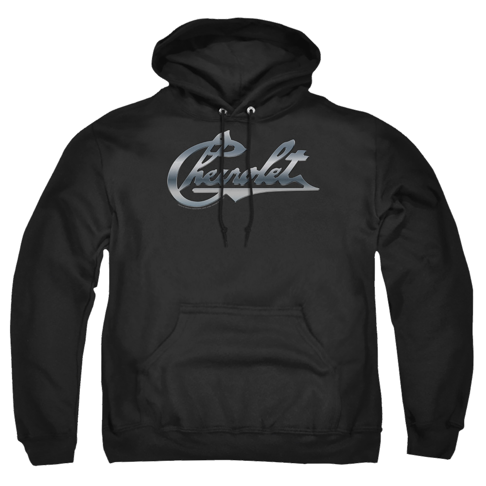 Chevrolet Chrome Vintage Chevy Bowtie - Pullover Hoodie Pullover Hoodie Chevrolet   