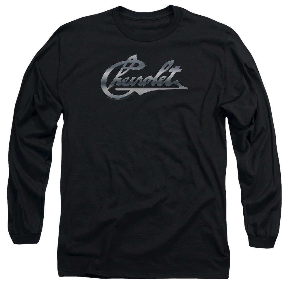 Chevrolet Chrome Vintage Chevy Bowtie - Men's Long Sleeve T-Shirt Men's Long Sleeve T-Shirt Chevrolet   