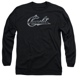 Chevrolet Chrome Vintage Chevy Bowtie - Men's Long Sleeve T-Shirt Men's Long Sleeve T-Shirt Chevrolet   