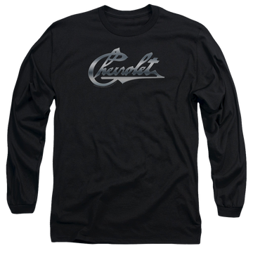 Chevrolet Chrome Vintage Chevy Bowtie - Men's Long Sleeve T-Shirt Men's Long Sleeve T-Shirt Chevrolet   