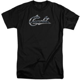 Chevrolet Chrome Vintage Chevy Bowtie - Men's Tall Fit T-Shirt Men's Tall Fit T-Shirt Chevrolet   