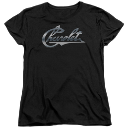 Chevrolet Chrome Vintage Chevy Bowtie - Women's T-Shirt Women's T-Shirt Chevrolet   