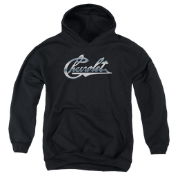 Chevrolet Chrome Vintage Chevy Bowtie - Youth Hoodie (Ages 8-12) Youth Hoodie (Ages 8-12) Chevrolet   