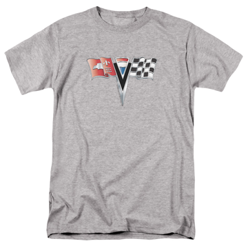Chevrolet 2nd Gen Vette Nose Emblem - Men's Regular Fit T-Shirt Men's Regular Fit T-Shirt Chevrolet   