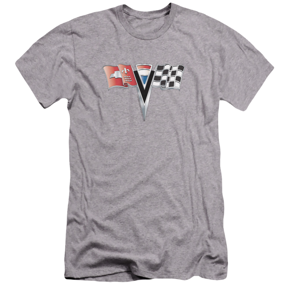 Chevrolet 2nd Gen Vette Nose Emblem - Men's Premium Slim Fit T-Shirt Men's Premium Slim Fit T-Shirt Chevrolet   