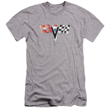 Chevrolet 2nd Gen Vette Nose Emblem - Men's Premium Slim Fit T-Shirt Men's Premium Slim Fit T-Shirt Chevrolet   