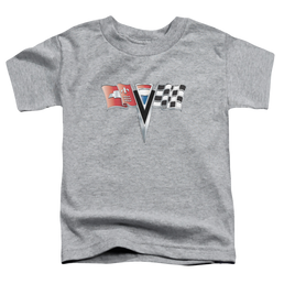 Chevrolet 2nd Gen Vette Nose Emblem - Toddler T-Shirt Toddler T-Shirt Chevrolet   