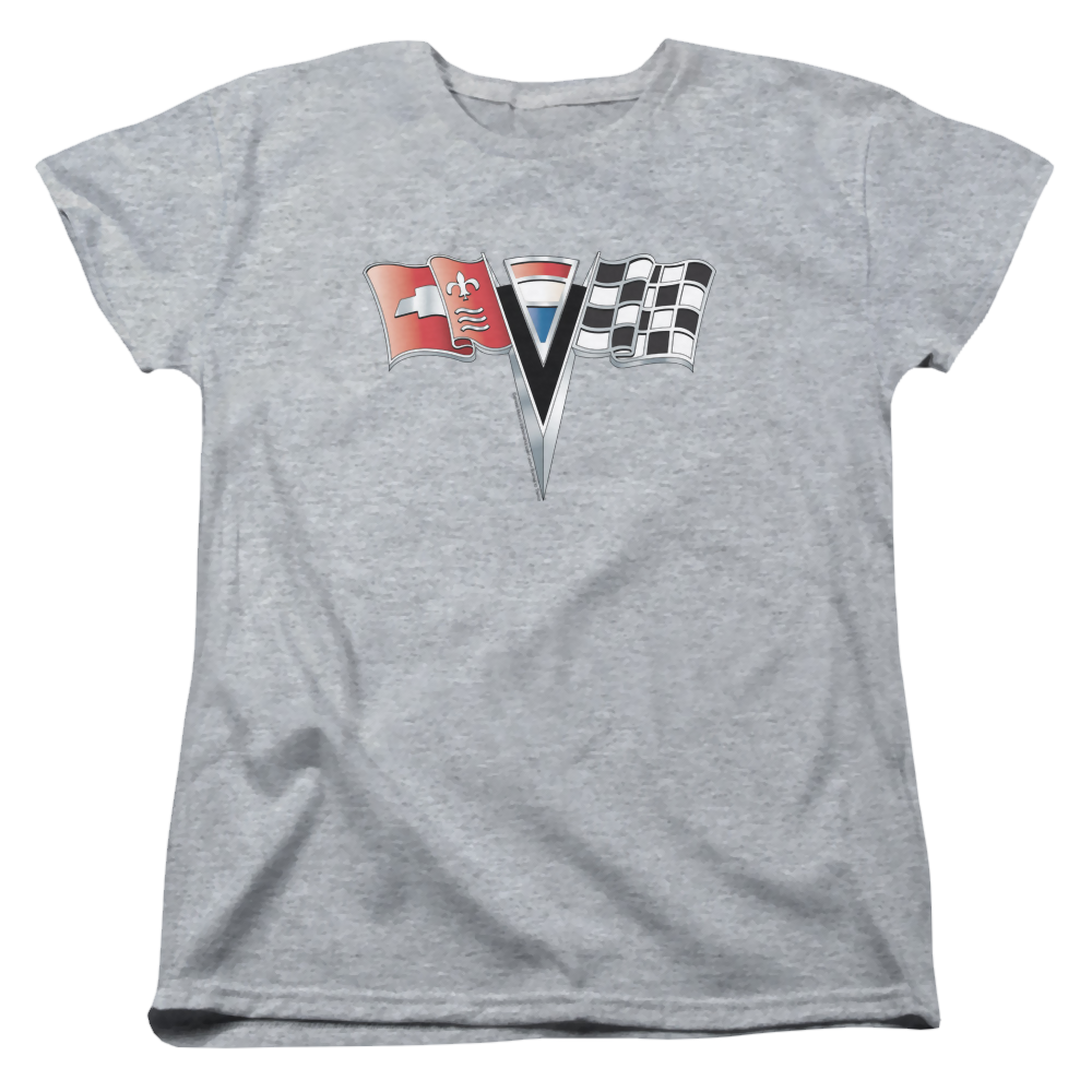 Chevrolet 2nd Gen Vette Nose Emblem - Women's T-Shirt Women's T-Shirt Chevrolet   