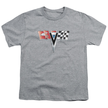 Chevrolet 2nd Gen Vette Nose Emblem - Youth T-Shirt (Ages 8-12) Youth T-Shirt (Ages 8-12) Chevrolet   