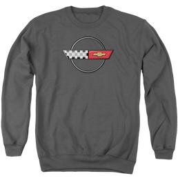Chevrolet 4th Gen Vette Logo - Men's Crewneck Sweatshirt Men's Crewneck Sweatshirt Chevrolet   