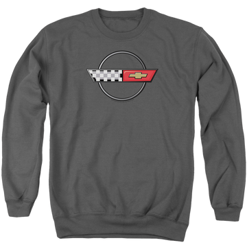Chevrolet 4th Gen Vette Logo - Men's Crewneck Sweatshirt Men's Crewneck Sweatshirt Chevrolet   