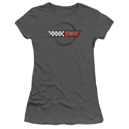 Chevrolet 4th Gen Vette Logo - Juniors T-Shirt Juniors T-Shirt Chevrolet   