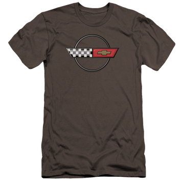 Chevrolet 4th Gen Vette Logo - Men's Premium Slim Fit T-Shirt Men's Premium Slim Fit T-Shirt Chevrolet   