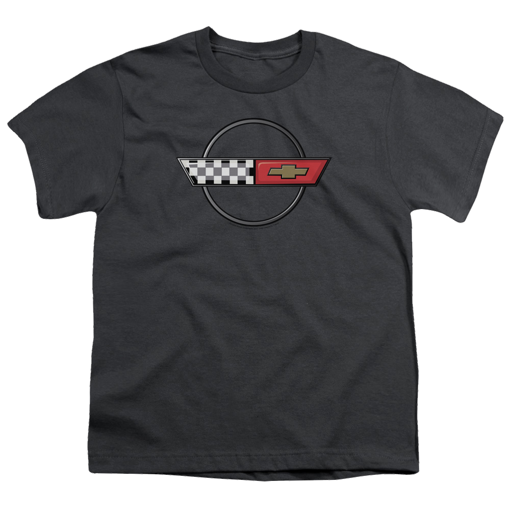 Chevrolet 4th Gen Vette Logo - Youth T-Shirt (Ages 8-12) Youth T-Shirt (Ages 8-12) Chevrolet   