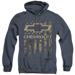 Chevrolet Camo Flag - Heather Pullover Hoodie Heather Pullover Hoodie Chevrolet   
