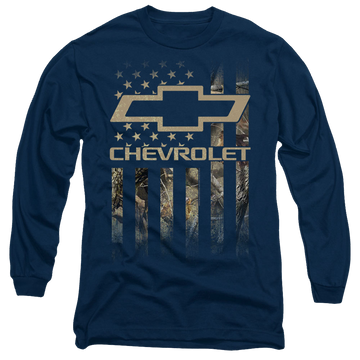 Chevrolet Camo Flag - Men's Long Sleeve T-Shirt Men's Long Sleeve T-Shirt Chevrolet   