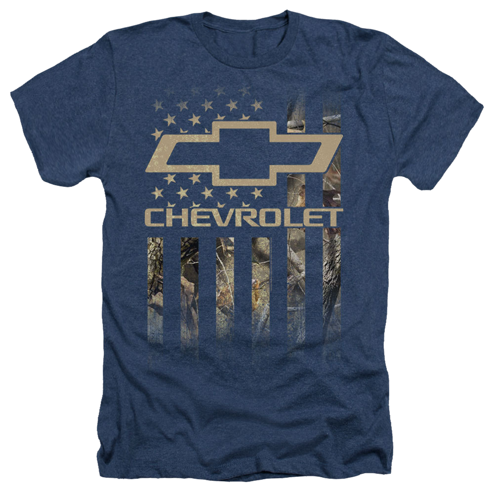Chevrolet Camo Flag - Men's Heather T-Shirt Men's Heather T-Shirt Chevrolet   