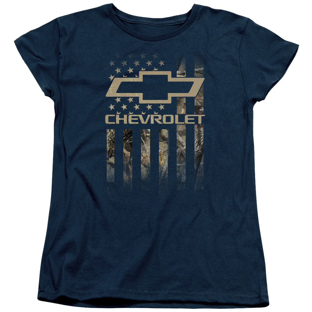 Chevrolet Camo Flag - Women's T-Shirt Women's T-Shirt Chevrolet   