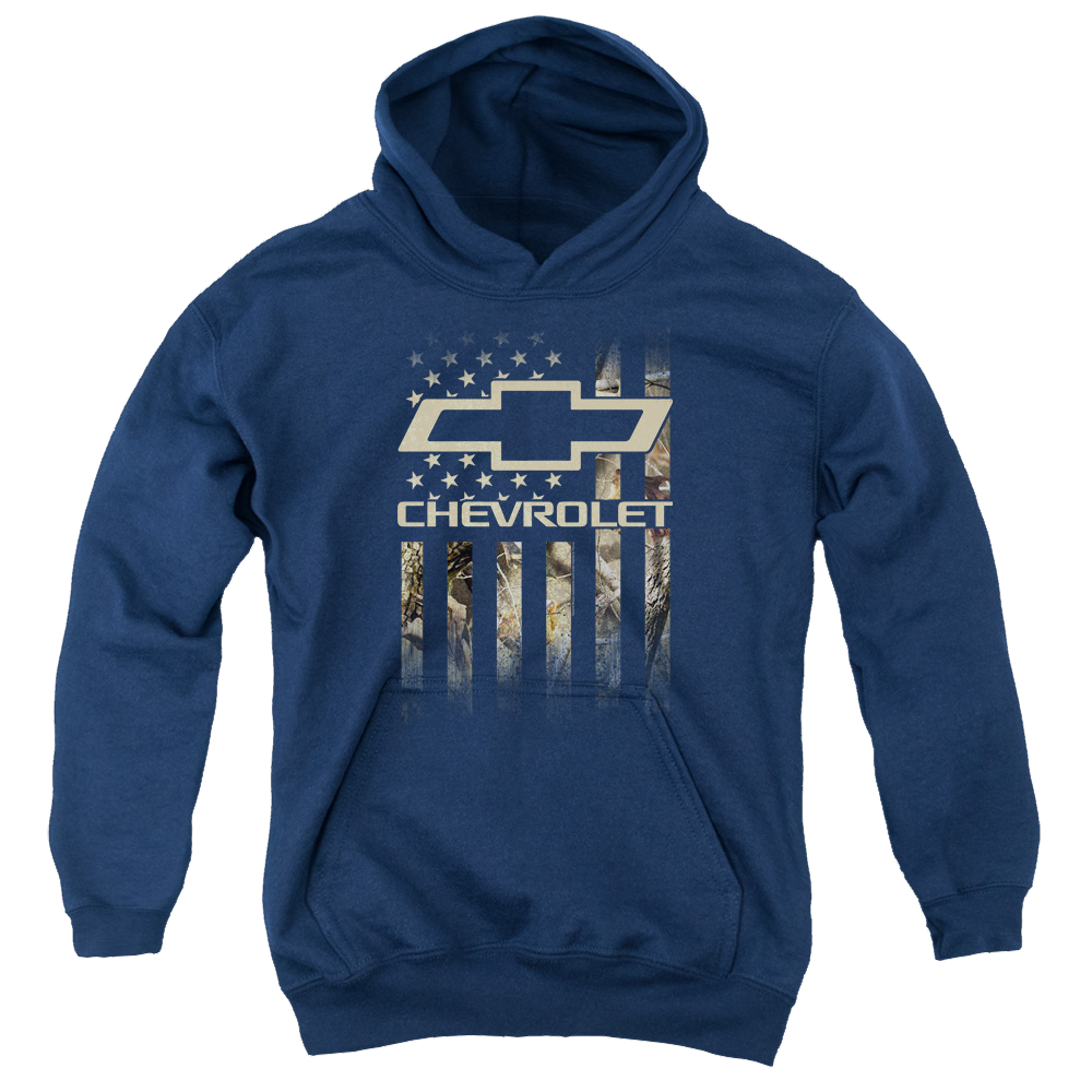 Chevrolet Camo Flag - Youth Hoodie Youth Hoodie (Ages 8-12) Chevrolet   