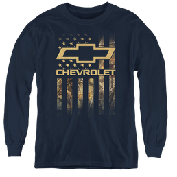 Chevrolet Camo Flag - Youth Long Sleeve T-Shirt Youth Long Sleeve T-Shirt Chevrolet   