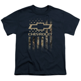 Chevrolet Camo Flag - Youth T-Shirt Youth T-Shirt (Ages 8-12) Chevrolet   