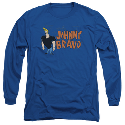 Johnny Bravo Johnny Logo Men's Long Sleeve T-Shirt Men's Long Sleeve T-Shirt Johnny Bravo   