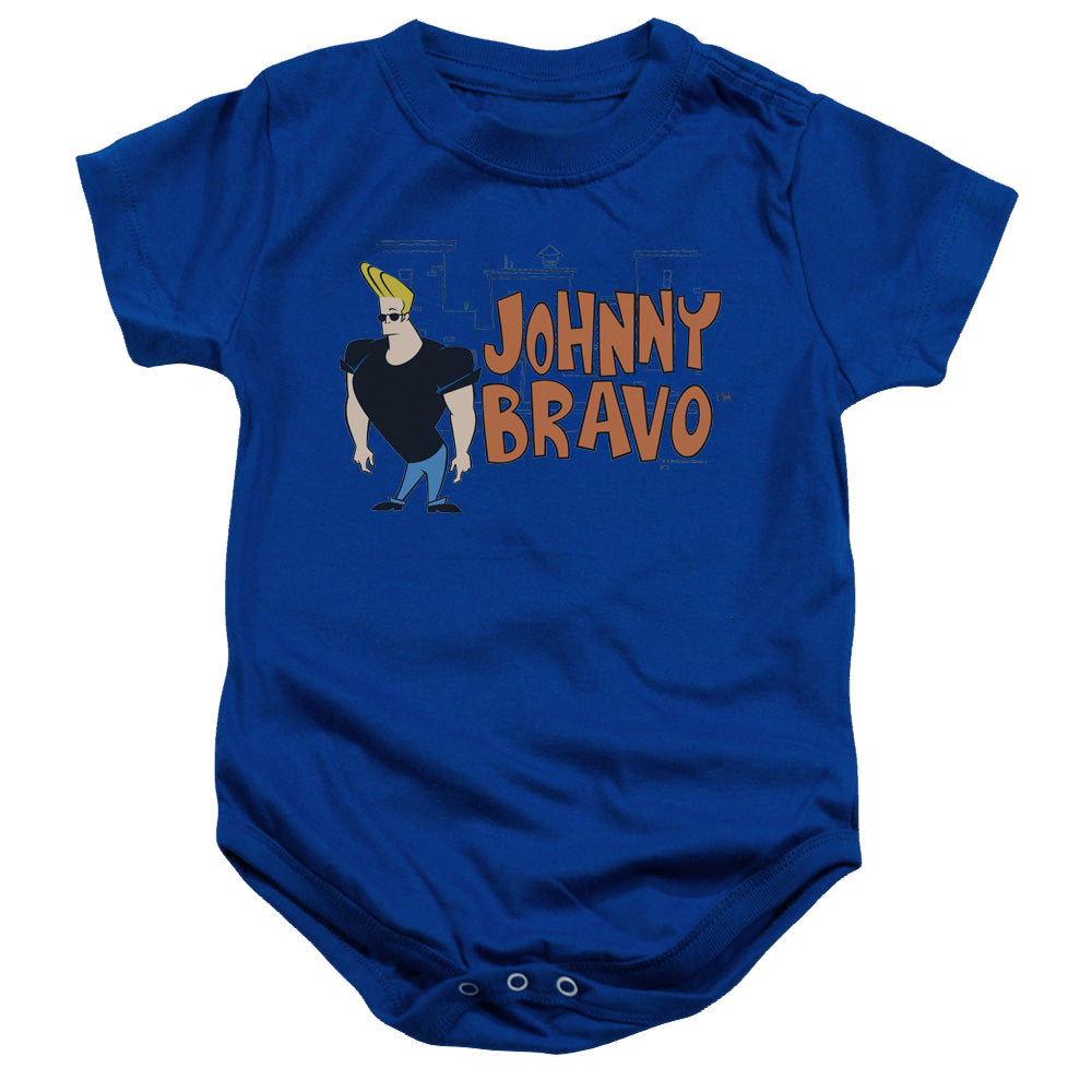 Johnny Bravo Johnny Logo - Baby Bodysuit Baby Bodysuit Johnny Bravo   