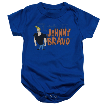 Royal baby bodysuit with Johnny Bravo Johnny Logo graphic