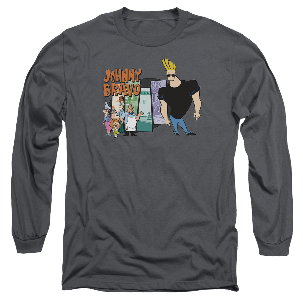 Johnny Bravo Johnny & Friends Men's Long Sleeve T-Shirt Men's Long Sleeve T-Shirt Johnny Bravo   
