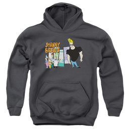 Johnny Bravo Johnny & Friends - Youth Hoodie Youth Hoodie (Ages 8-12) Johnny Bravo   