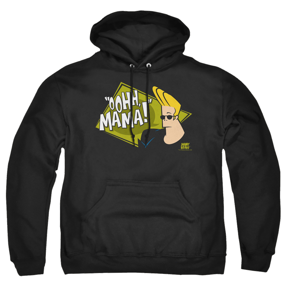 Johnny Bravo Oohh Mama Pullover Hoodie Pullover Hoodie Johnny Bravo   