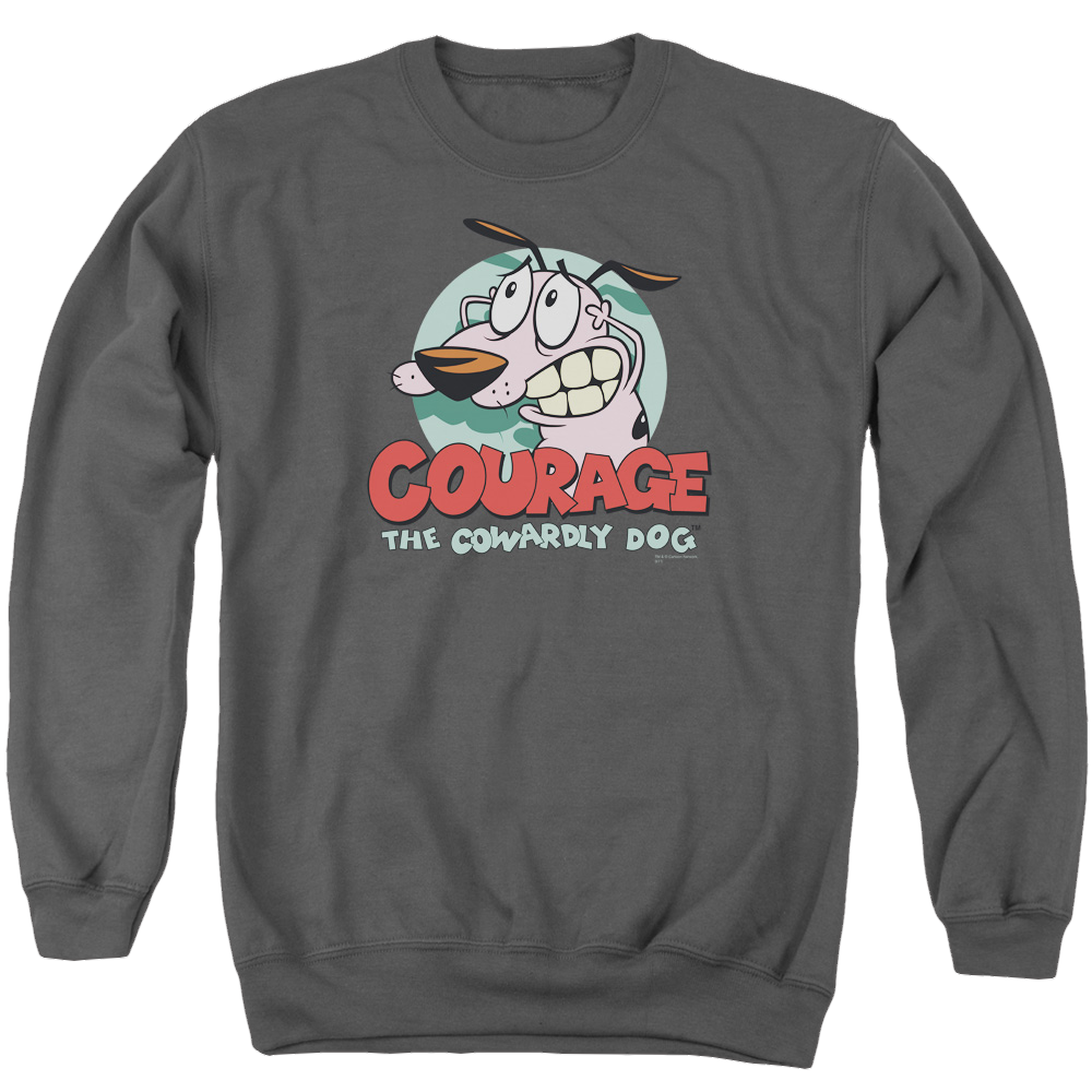 Courage The Cowardly Dog Courage - Men's Crewneck Sweatshirt Men's Crewneck Sweatshirt Courage the Cowardly Dog   