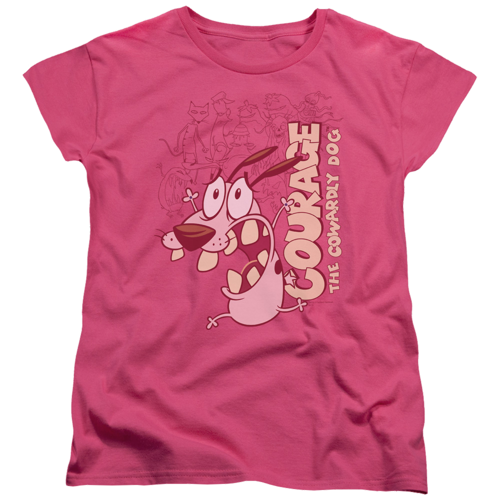 Courage The Cowardly Dog Running Scared - Women's T-Shirt Women's T-Shirt Courage the Cowardly Dog   