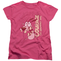 Courage The Cowardly Dog Running Scared - Women's T-Shirt Women's T-Shirt Courage the Cowardly Dog   