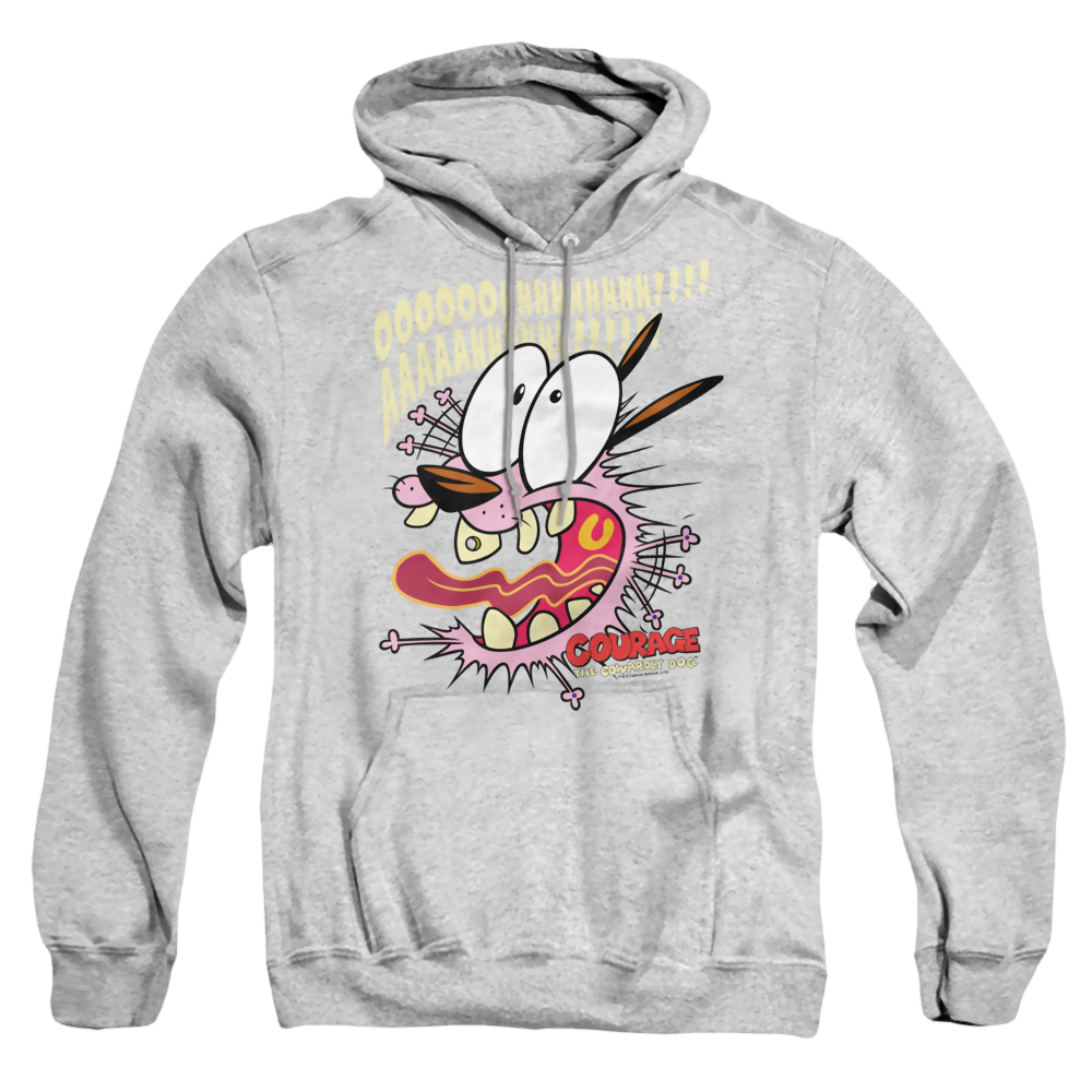 Courage the Cowardly Dog Scaredy Dog - Pullover Hoodie Pullover Hoodie Courage the Cowardly Dog   