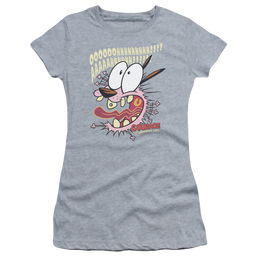 Courage The Cowardly Dog Scaredy Dog - Juniors T-Shirt Juniors T-Shirt Courage the Cowardly Dog   