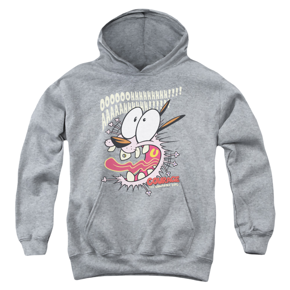 Courage the Cowardly Dog Scaredy Dog - Youth Hoodie Youth Hoodie (Ages 8-12) Courage the Cowardly Dog   