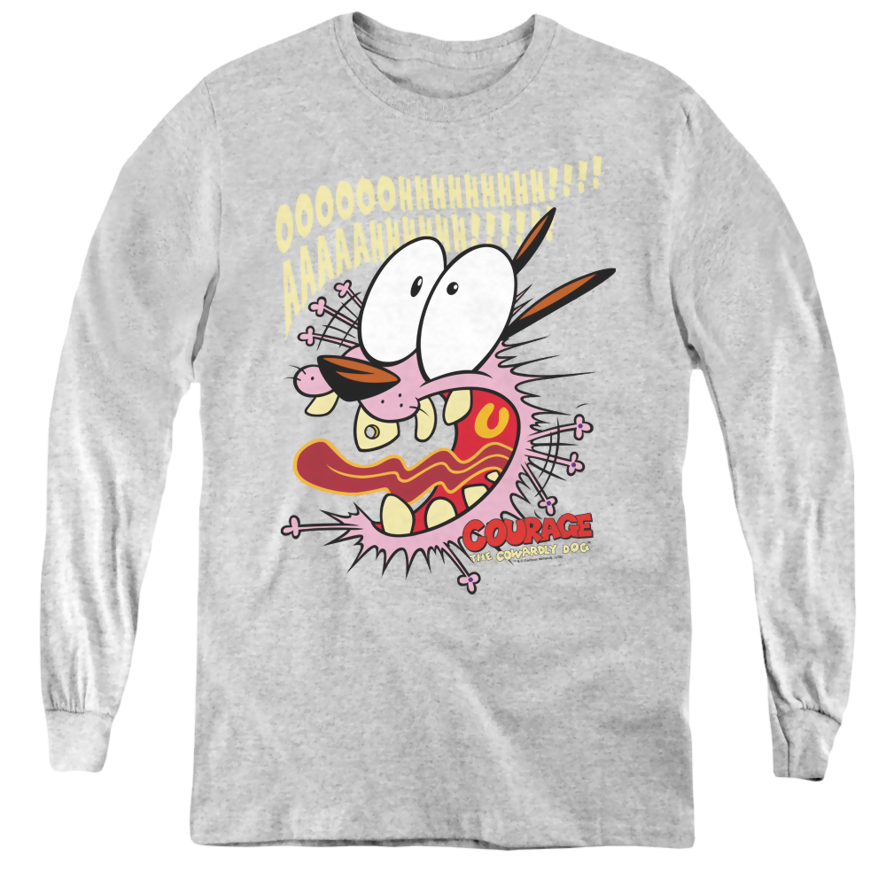 Courage the Cowardly Dog Scaredy Dog - Youth Long Sleeve T-Shirt Youth Long Sleeve T-Shirt Courage the Cowardly Dog   