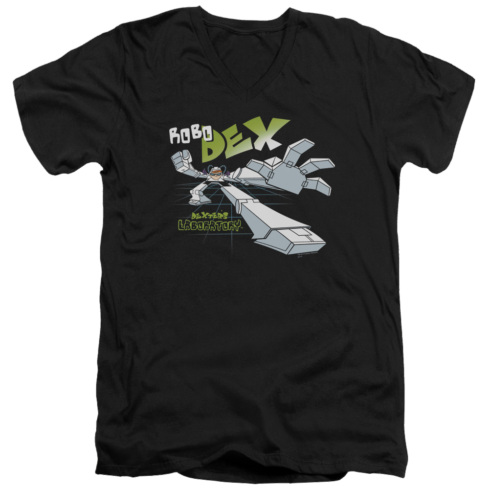 Dexter's Laboratory Robo Dex - Men's V-Neck T-Shirt Men's V-Neck T-Shirt Dexter's Laboratory   