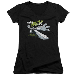 Dexter's Laboratory Robo Dex - Juniors V-Neck T-Shirt Juniors V-Neck T-Shirt Dexter's Laboratory   