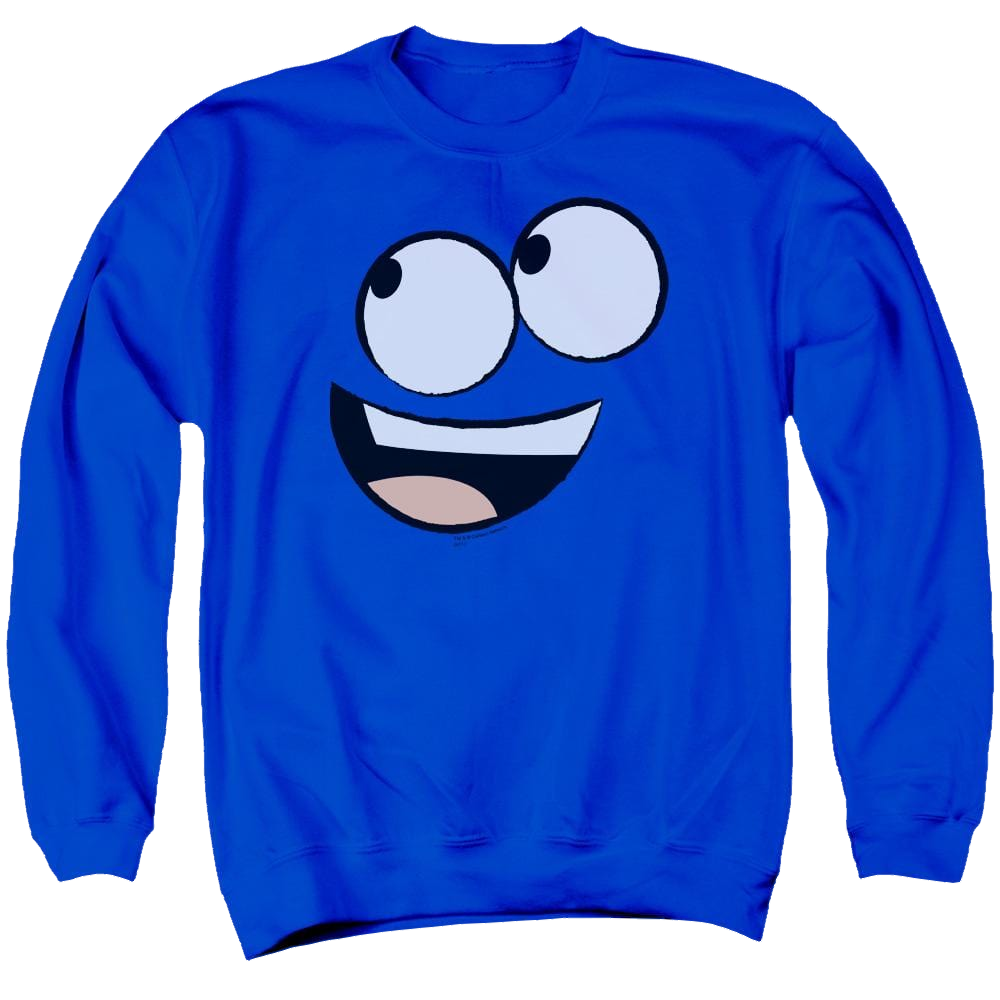 Foster's Home for Imaginary Friends Blue Face - Men's Crewneck Sweatshirt Men's Crewneck Sweatshirt Foster's Home for Imaginary Friends   