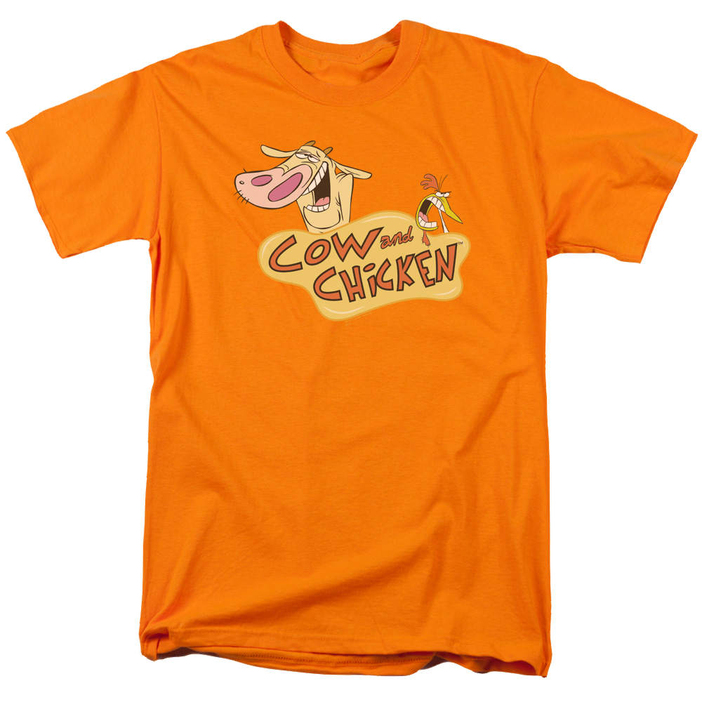 Cow & Chicken Logo - Men's Regular Fit T-Shirt Men's Regular Fit T-Shirt Cow and Chicken   
