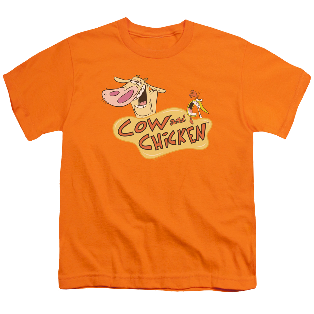 Cow & Chicken Logo - Youth T-Shirt Youth T-Shirt (Ages 8-12) Cow and Chicken   