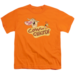 Cow & Chicken Logo - Youth T-Shirt Youth T-Shirt (Ages 8-12) Cow and Chicken   