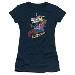 Cow and Chicken Super Cow - Juniors T-Shirt Juniors T-Shirt Cow and Chicken   