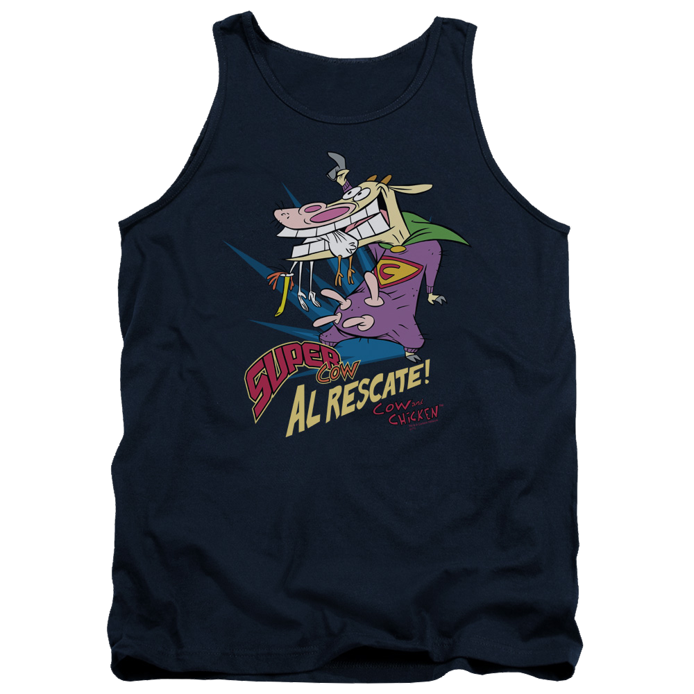 Cow and Chicken Super Cow Men's Tank Men's Tank Cow and Chicken   