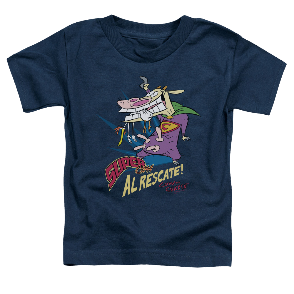 Cow & Chicken Super Cow - Toddler T-Shirt Toddler T-Shirt Cow and Chicken   